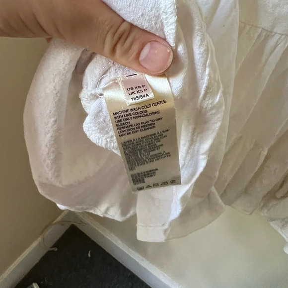 By Anthropologie Adriana White Lace Top, size XSP - Picture 8 of 8